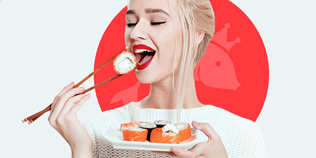Потрясающий сайт на 1С-Битрикс для доставки суши